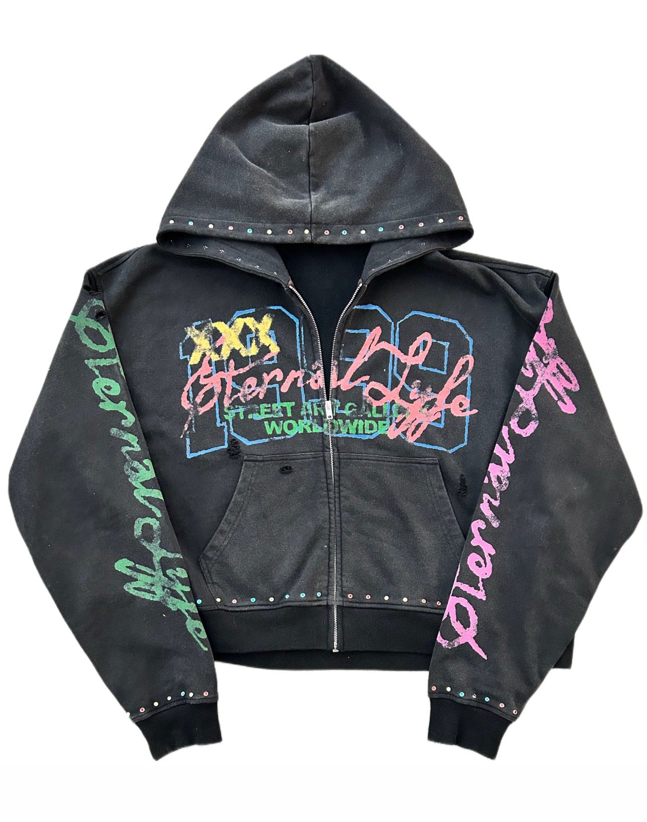 “STREET ART GALLERY” ZIP-UP HOODIE