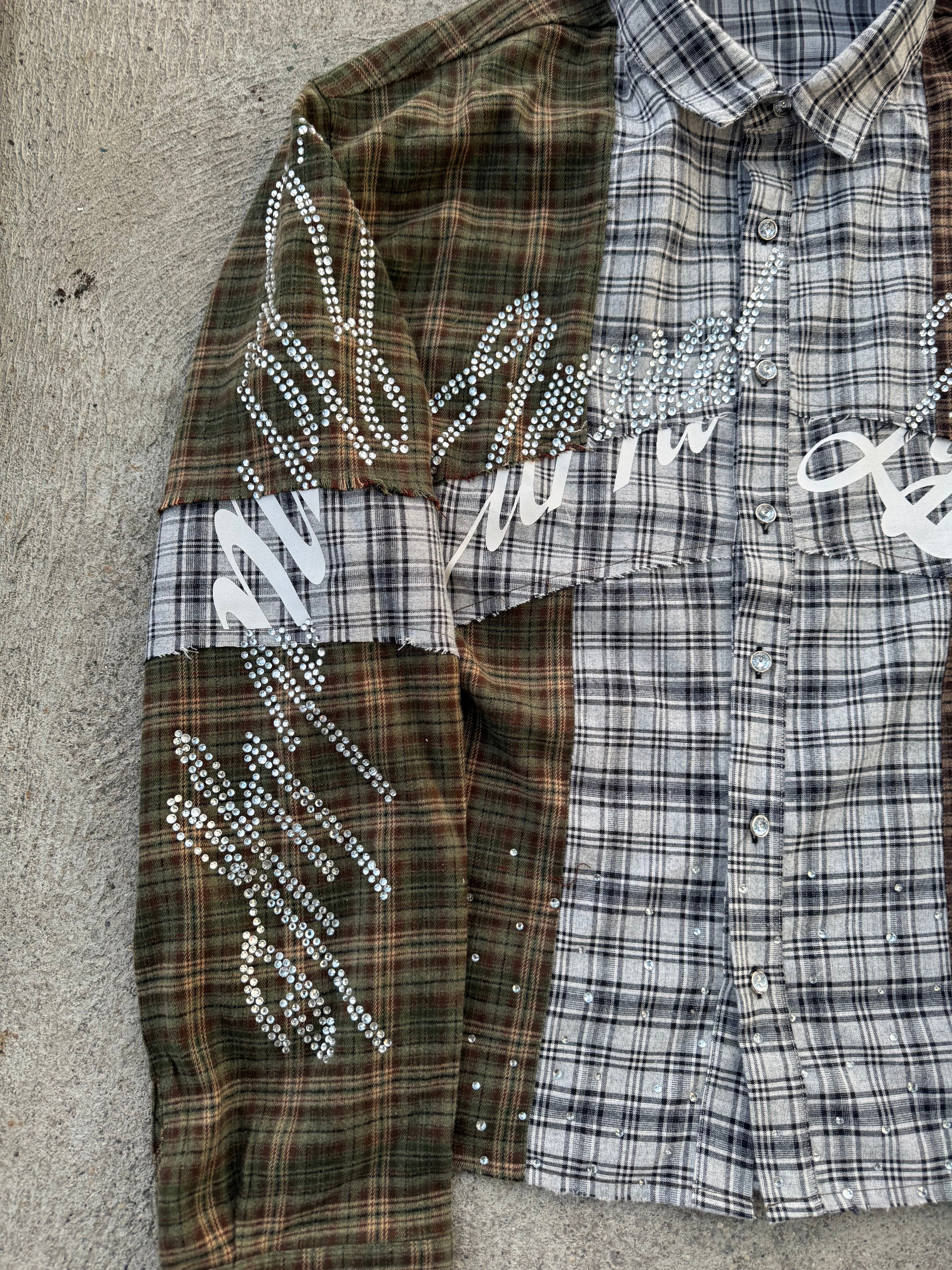 “ETERNAL LYFE” PATCHWORK FLANNEL