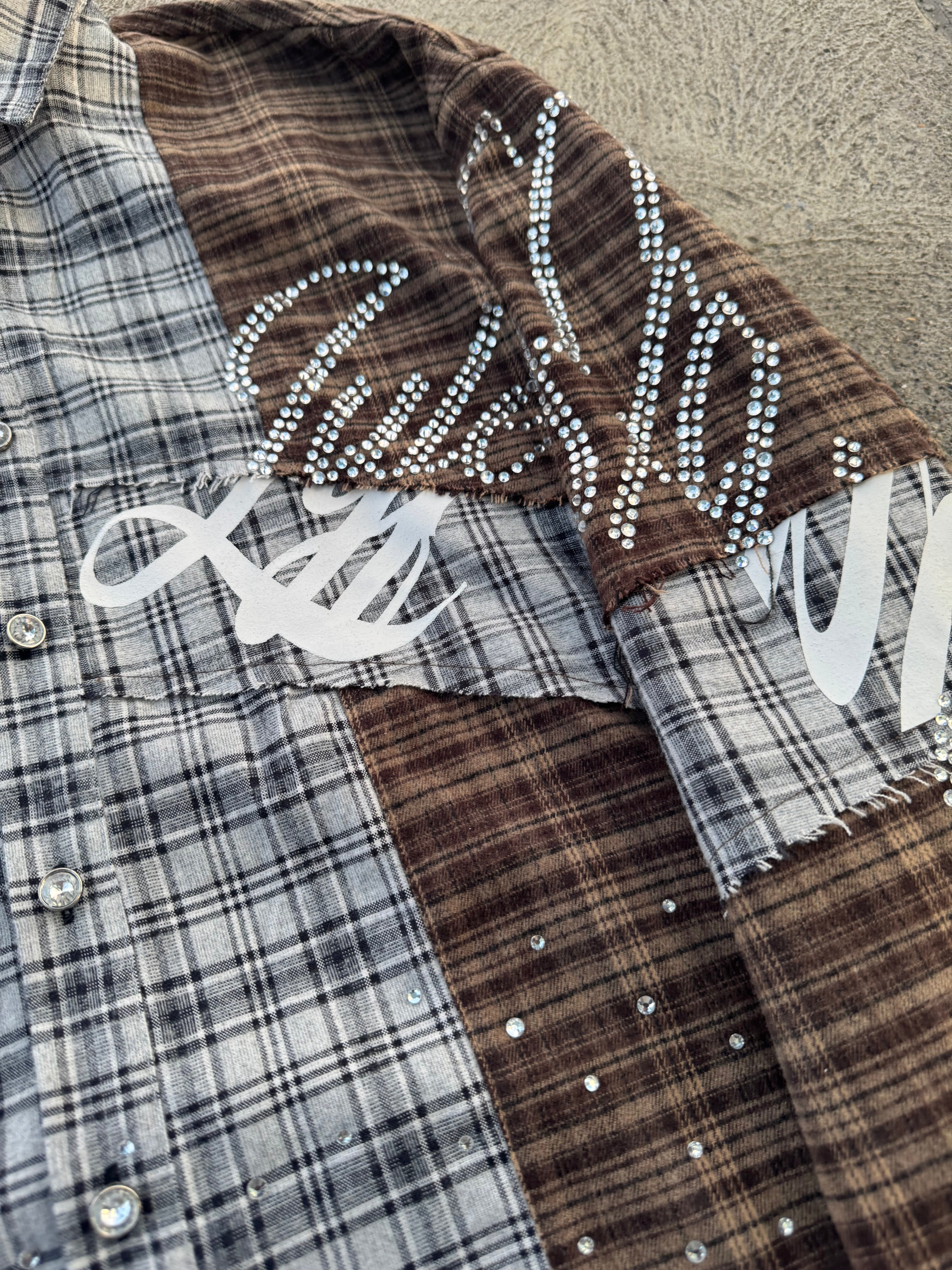 “ETERNAL LYFE” PATCHWORK FLANNEL