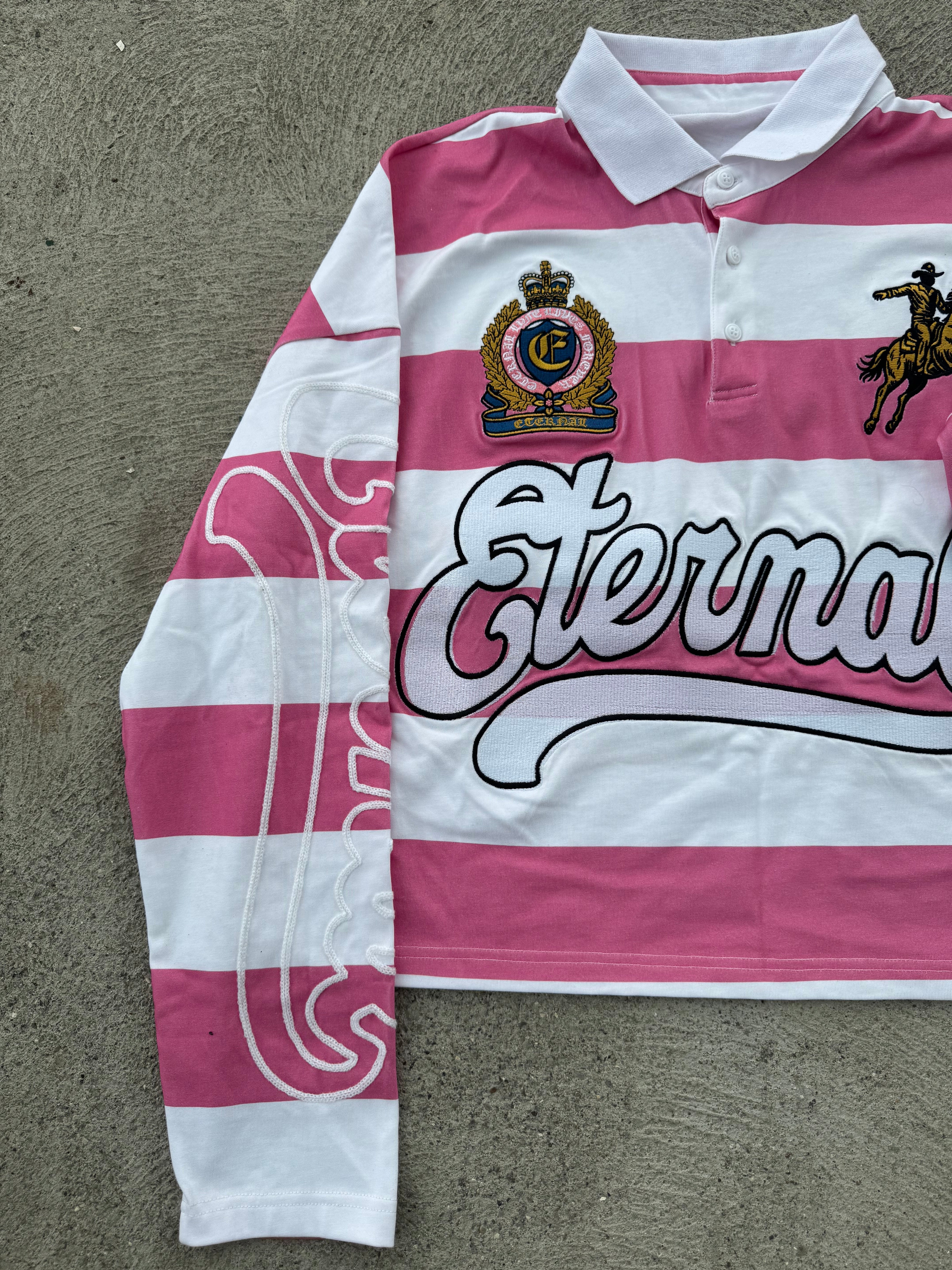 “ETERNAL LIVES FOREVER” L/S RUGBY POLO